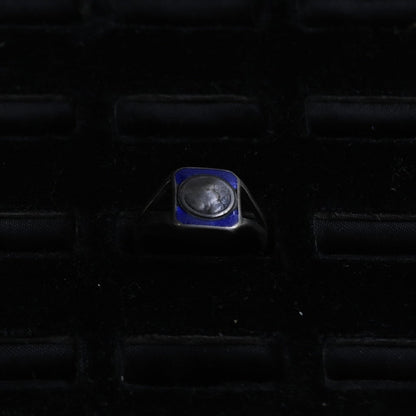 Cobalt Blue Enamel Ring ｛RM-00308｝