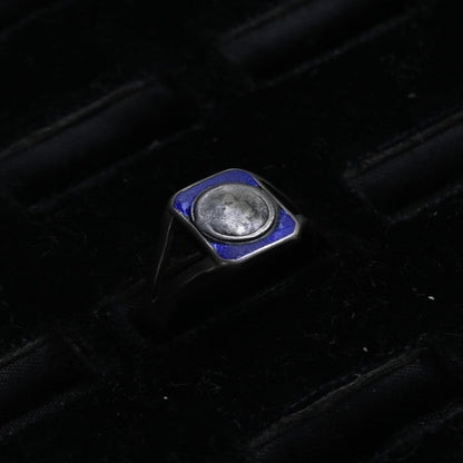 Cobalt Blue Enamel Ring ｛RM-00308｝