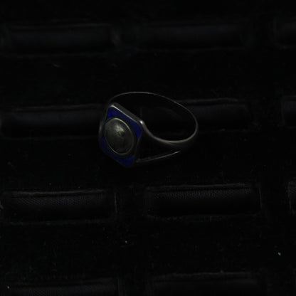 Cobalt Blue Enamel Ring ｛RM-00308｝