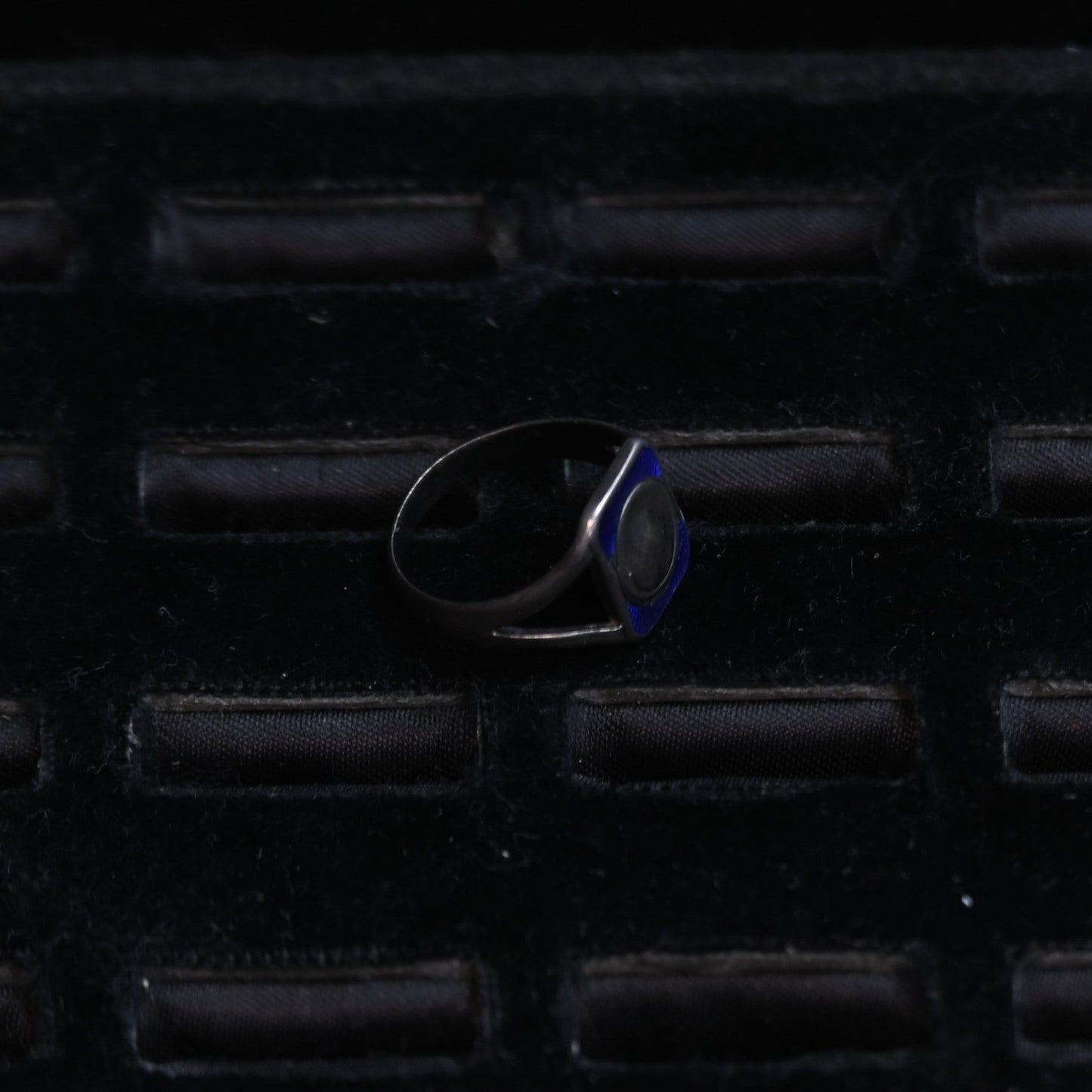 Cobalt Blue Enamel Ring ｛RM-00308｝