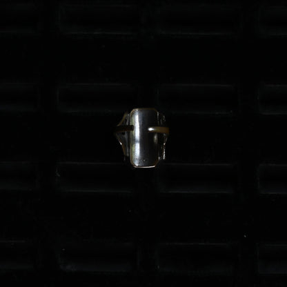 Initial Silver Ring "onyx P" ｛RM-00309｝