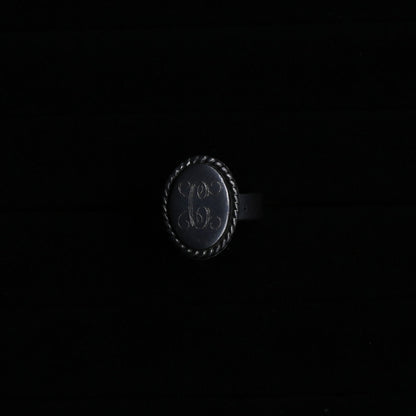 Vintage Monogram  Ring "Silver925"｛RM-00315｝
