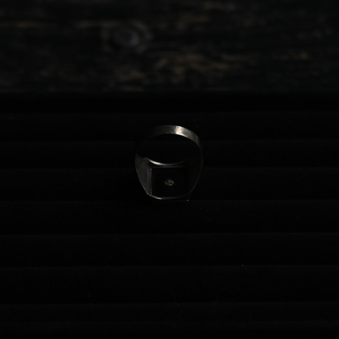 Vintage Gold×Silver signet Ring "M" ｛RM-00317｝