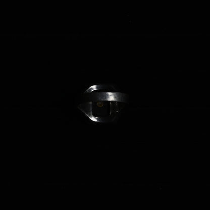Vintage Gold Black Onyx Signet Ring ｛RM-00318｝