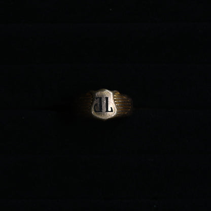 Vintage Initial Signet Ring｛RM-00322｝