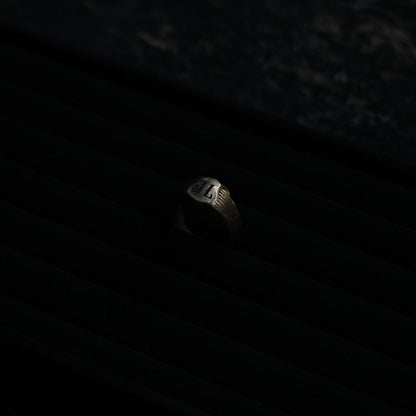 Vintage Initial Signet Ring｛RM-00322｝