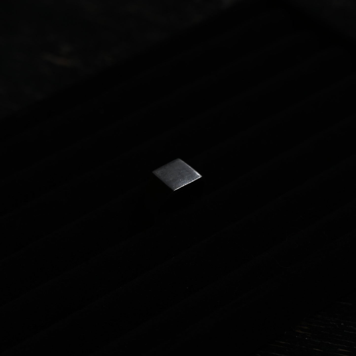Rectangle Silver Signet Ring｛RM-00320｝
