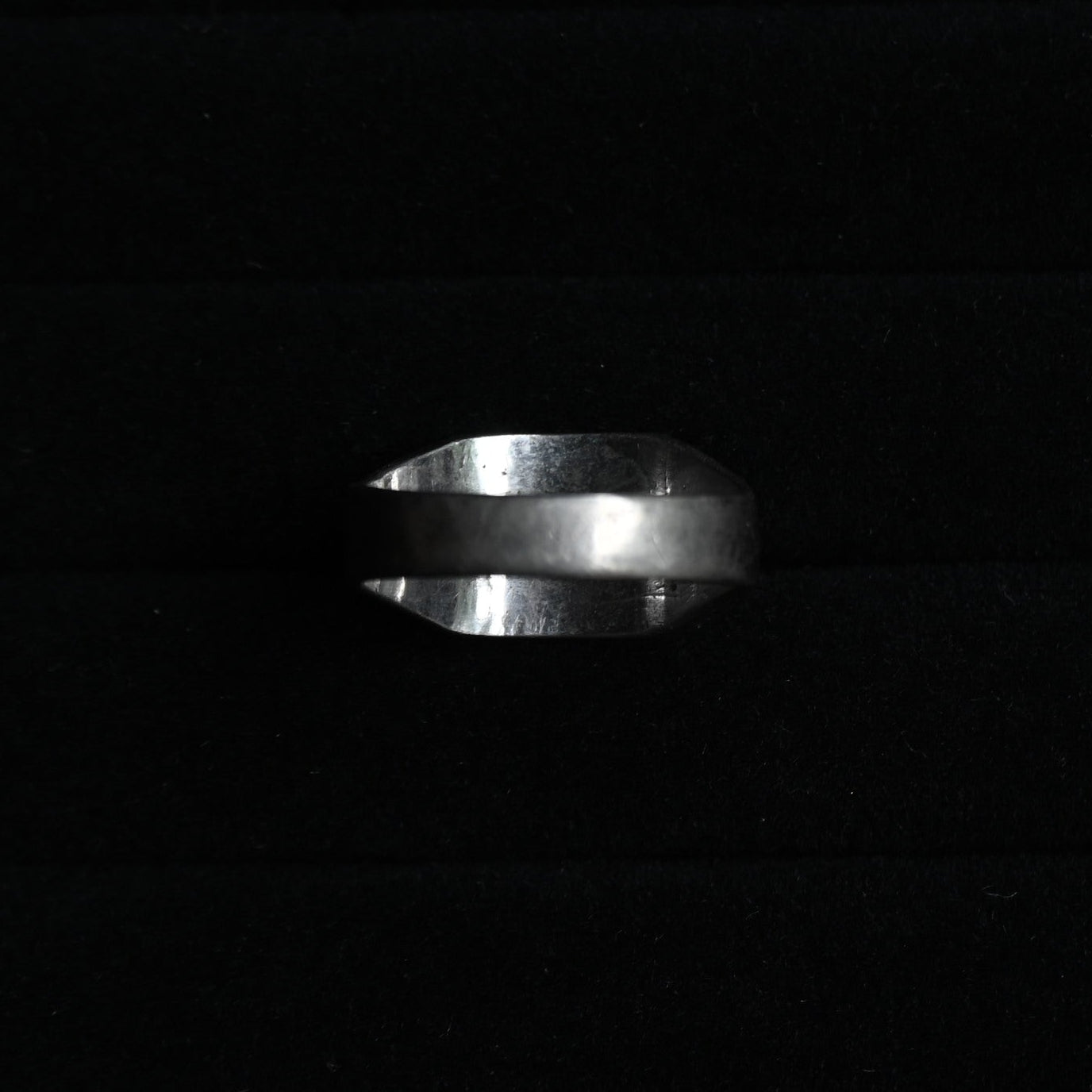 Rectangle Silver Signet Ring｛RM-00320｝