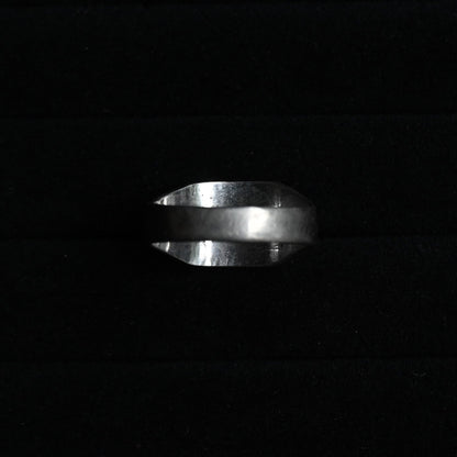 Rectangle Silver Signet Ring｛RM-00320｝
