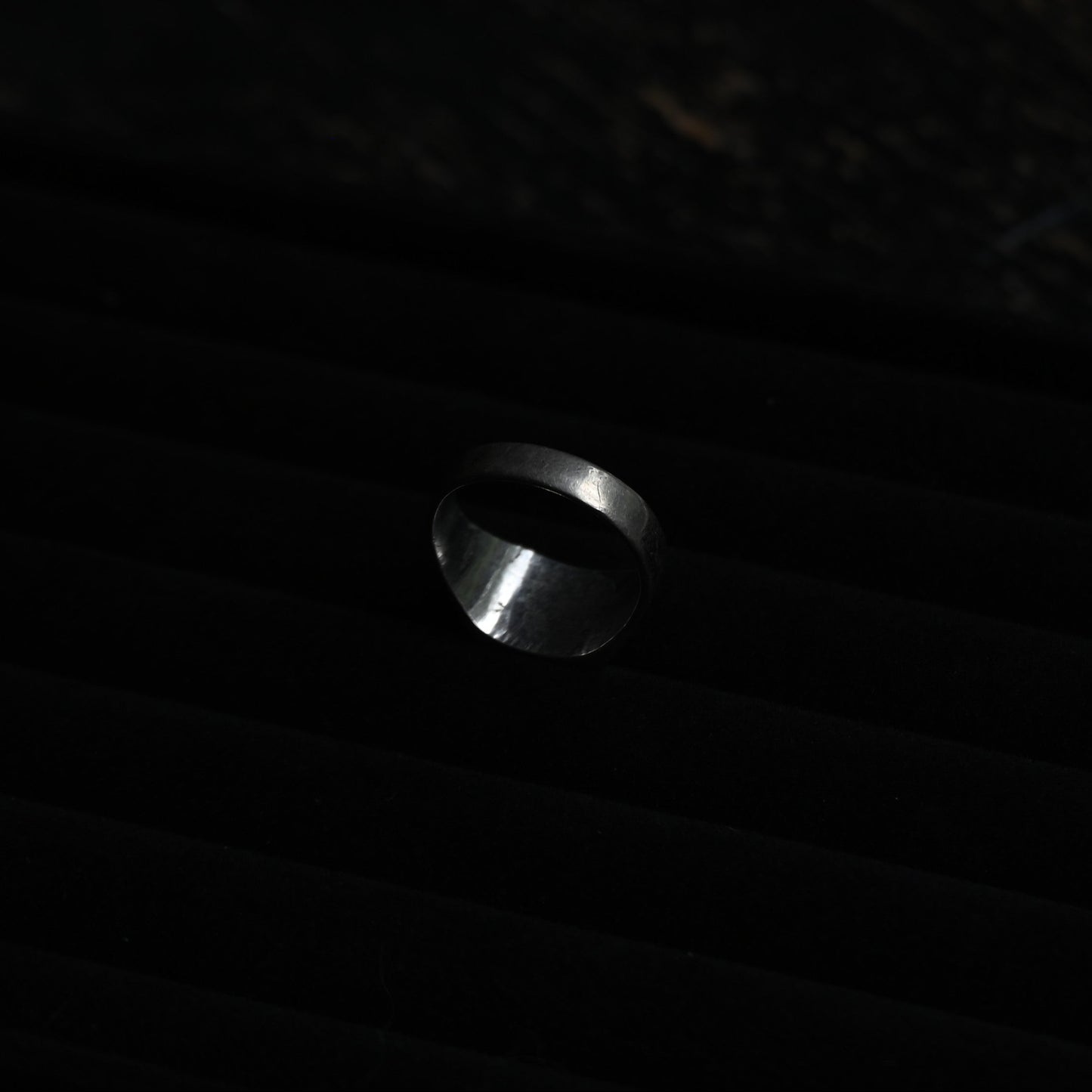Rectangle Silver Signet Ring｛RM-00320｝