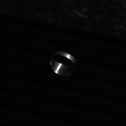 Rectangle Silver Signet Ring｛RM-00320｝