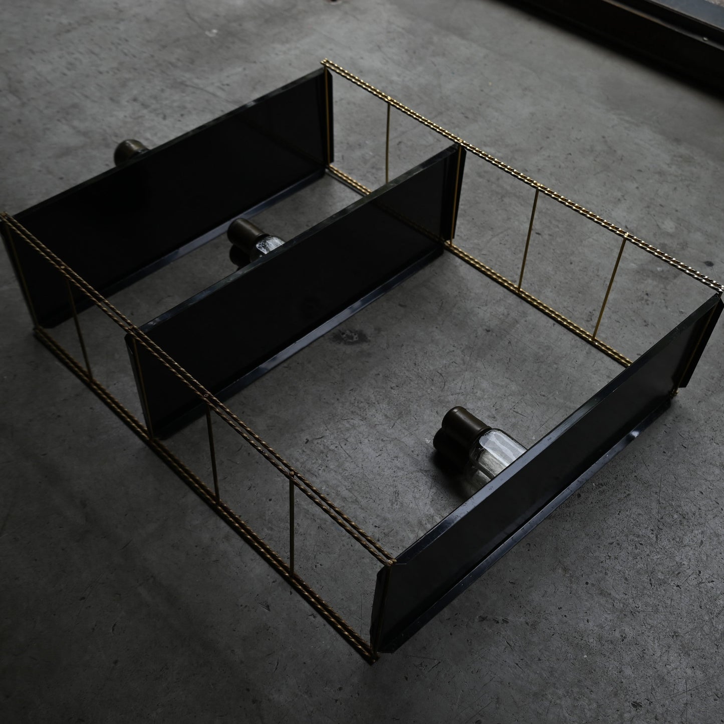Black & Brass Wall Rack shelf｛RF-00218｝
