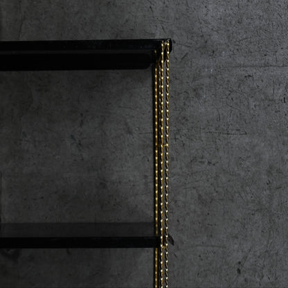 Black & Brass Wall Rack shelf｛RF-00218｝