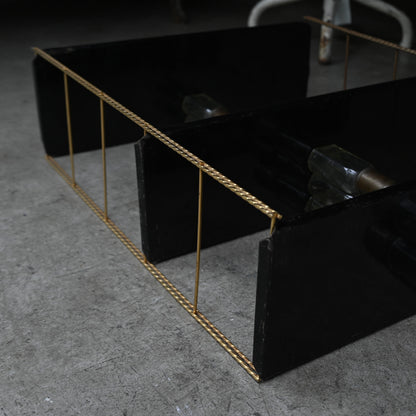 Black & Brass Wall Rack shelf｛RF-00218｝