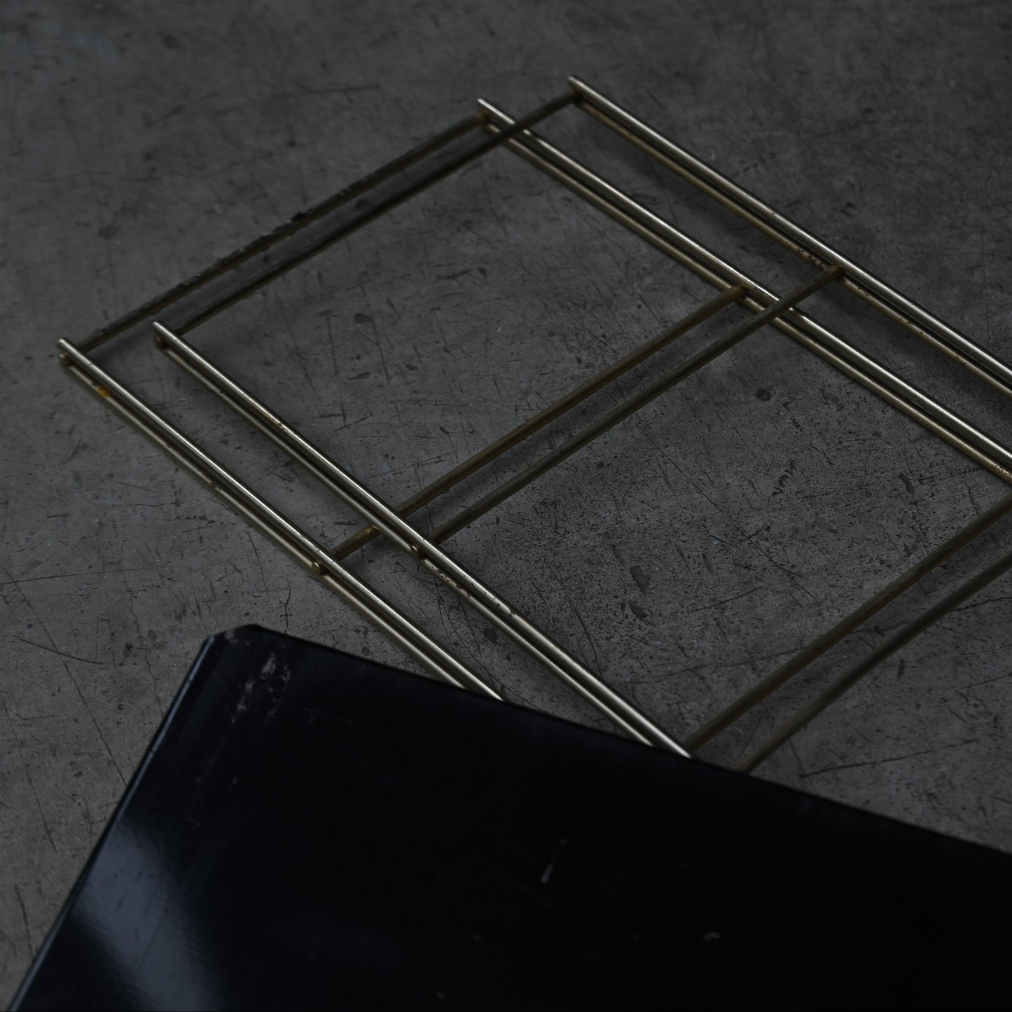 Black & Brass Wall Rack shelf｛RF-00218｝
