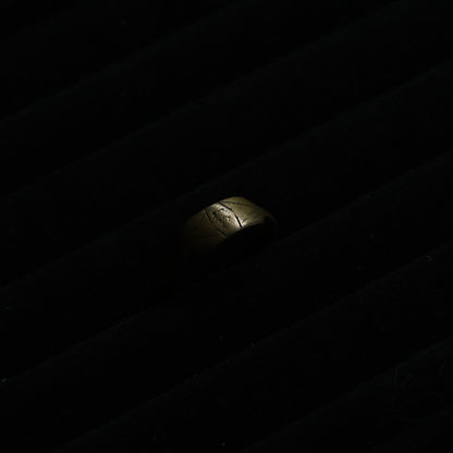 Vintage Engraved Signet Ring "Artdeco style"｛RM-00324｝