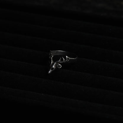 Vintage Silver Ring "Deer"｛RM-00326｝