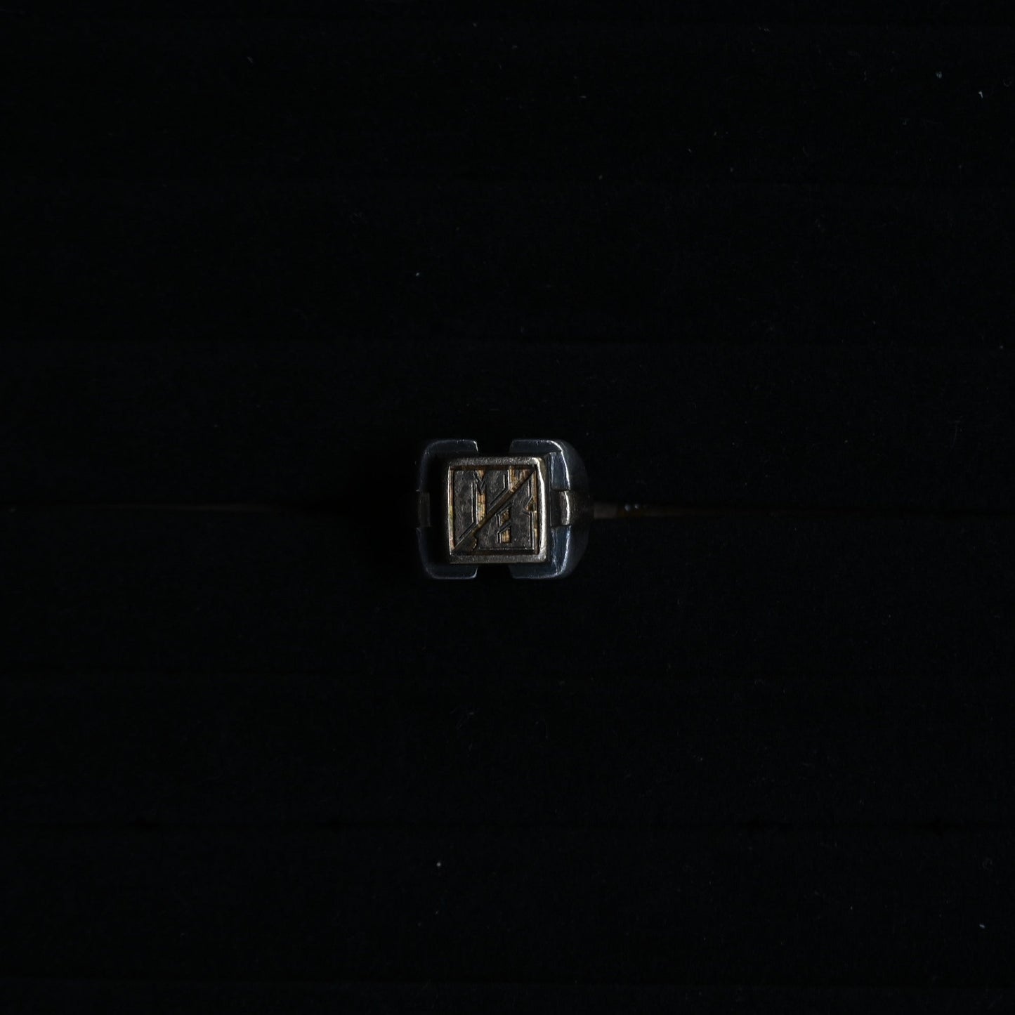 Gold Monogram Signet Ring｛RM-00327｝