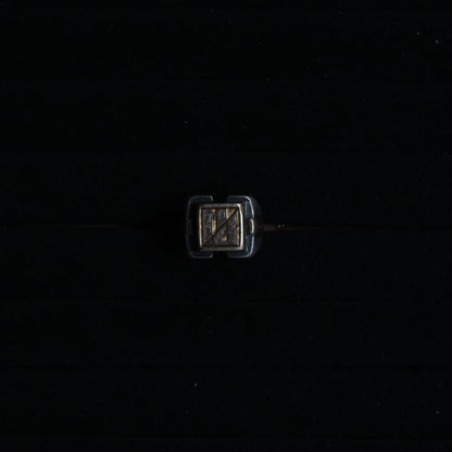Gold Monogram Signet Ring｛RM-00327｝