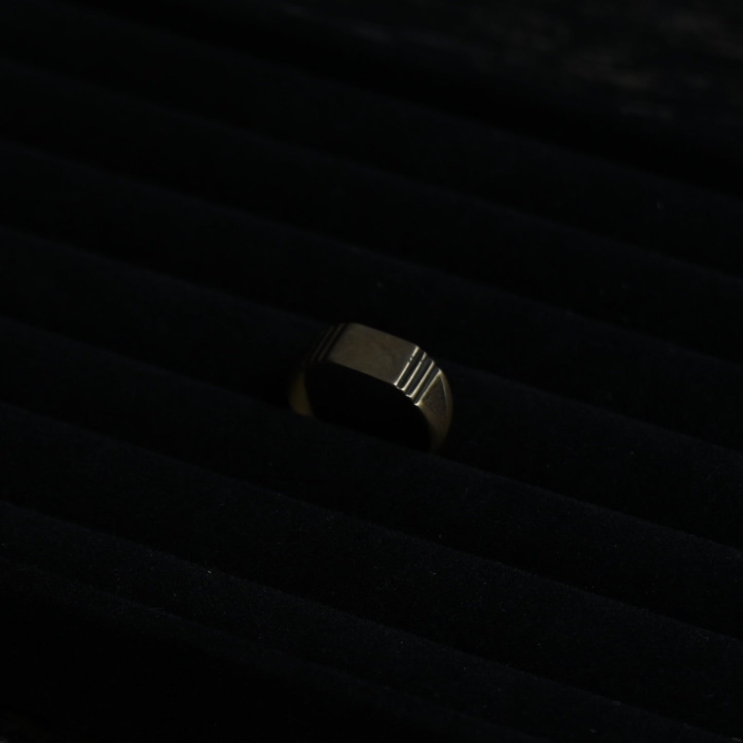 Geometric Signet Ring “Art Deco Style”｛RM-00335｝