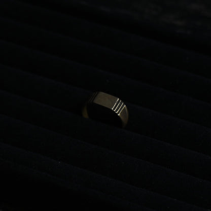 Geometric Signet Ring “Art Deco Style”｛RM-00335｝
