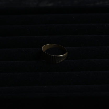 Geometric Signet Ring “Art Deco Style”｛RM-00335｝