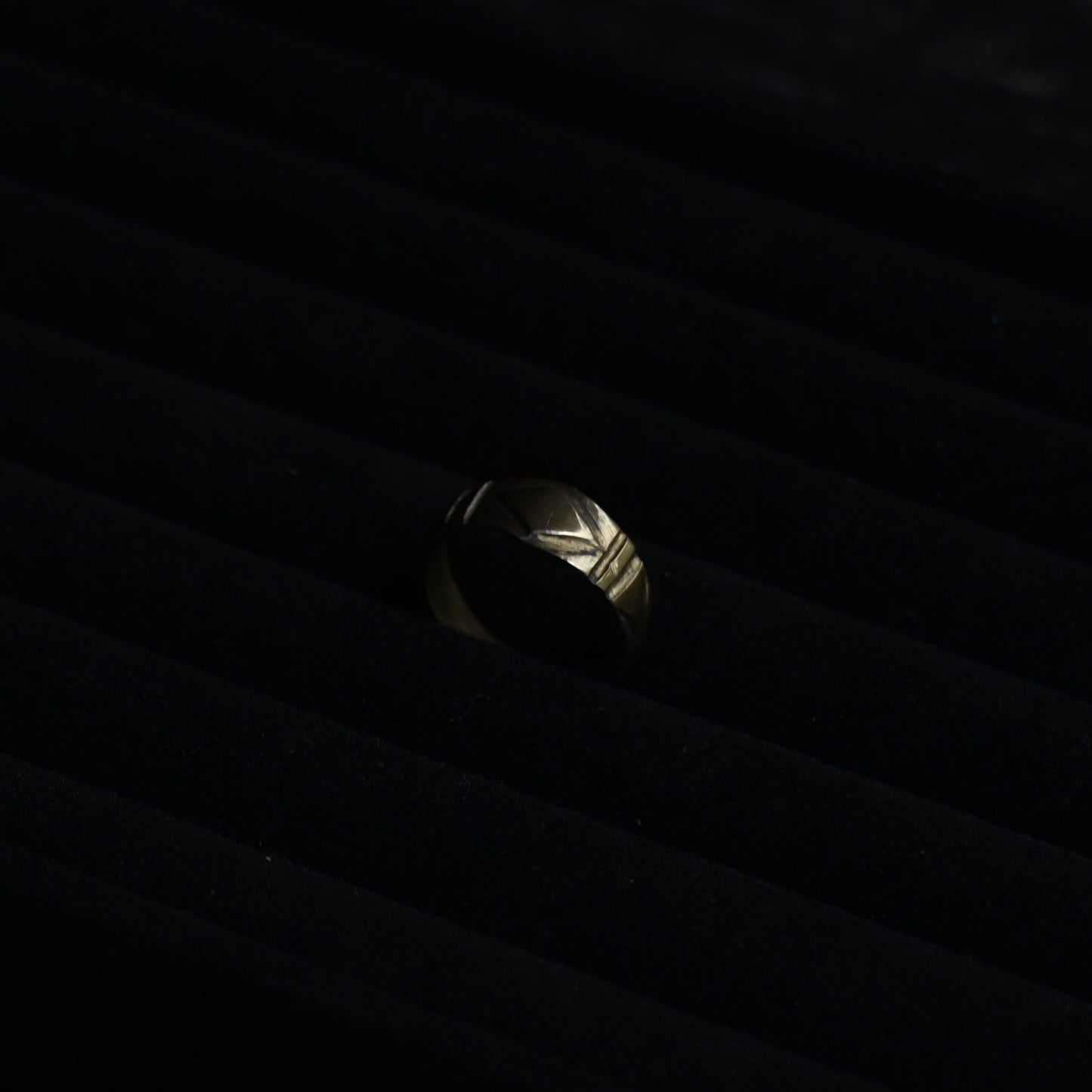Geometric Signet Ring “Art Deco Style”｛RM-00332｝