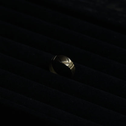 Geometric Signet Ring “Art Deco Style”｛RM-00332｝