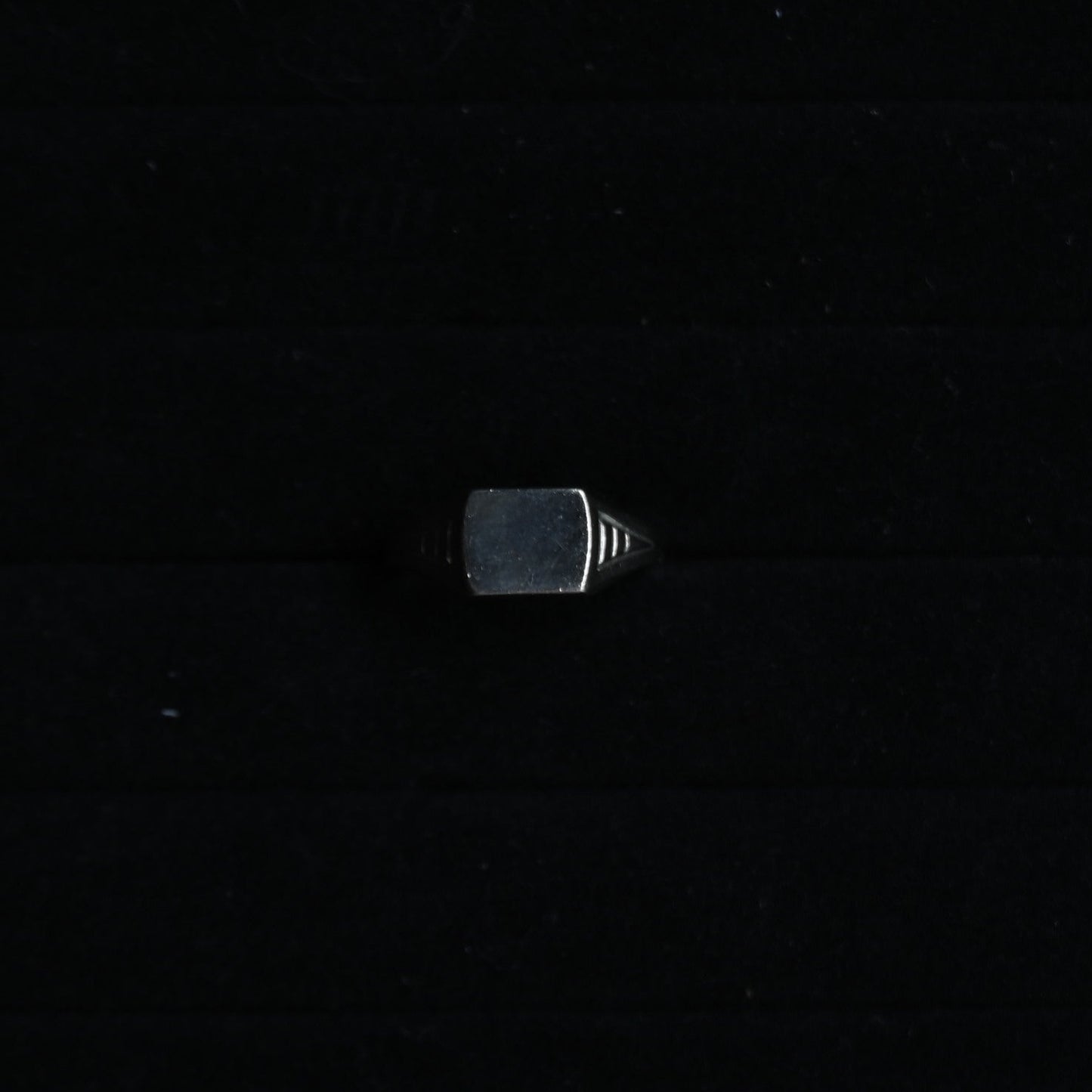 Geometric Square Signet Ring｛RM-00333｝