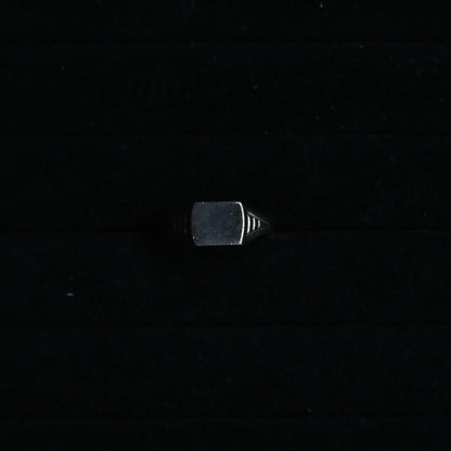 Geometric Square Signet Ring｛RM-00333｝