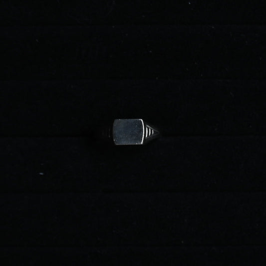 Geometric Square Signet Ring｛RM-00333｝
