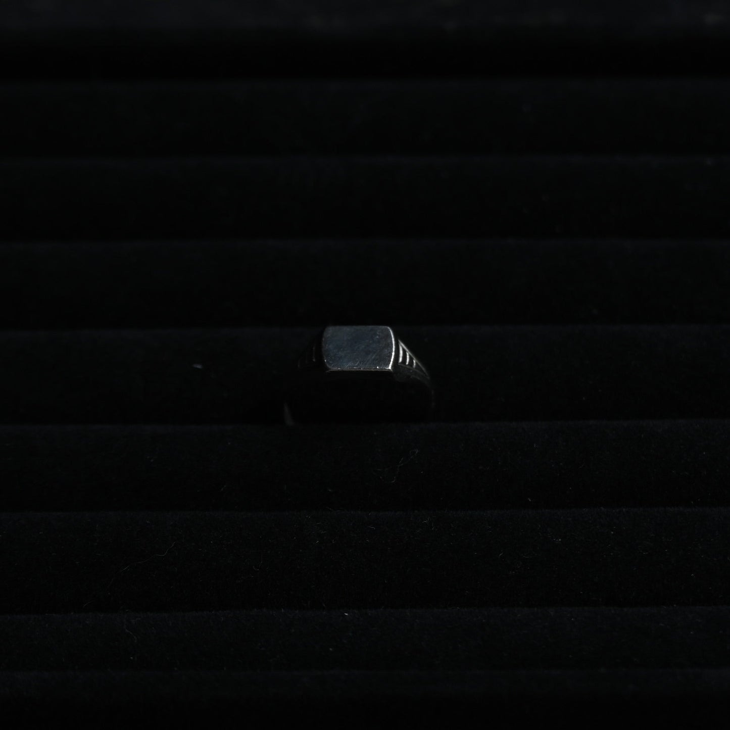 Geometric Square Signet Ring｛RM-00333｝