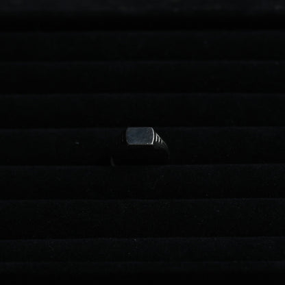 Geometric Square Signet Ring｛RM-00333｝