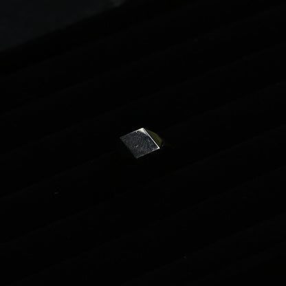 Square Signet Ring " Gold × Silver "｛RM-00334｝