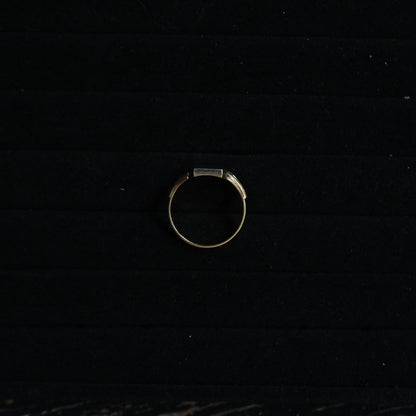 Square Signet Ring " Gold × Silver "｛RM-00334｝