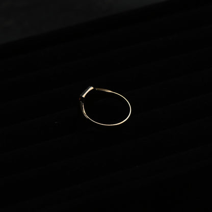 Square Signet Ring " Gold × Silver "｛RM-00334｝