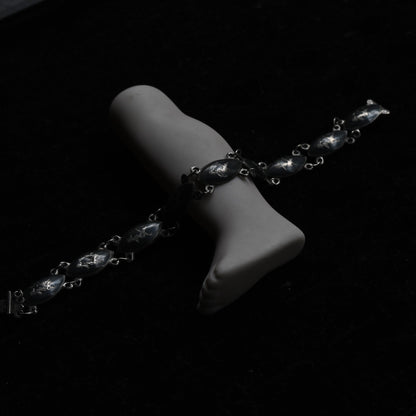 Vintage Marquise shape Blue Bracelet｛RM-00222｝