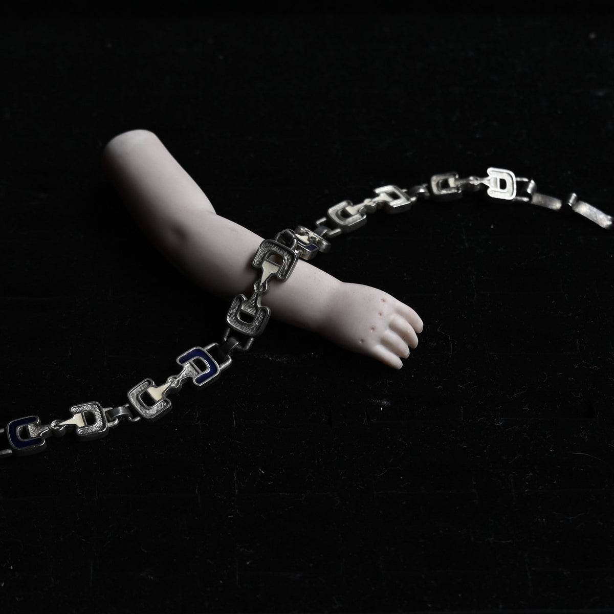 Vintage Geometric étrier Link Bracelet｛RM-00216｝