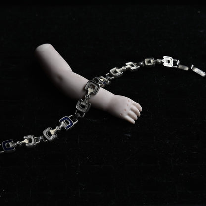 Vintage Geometric étrier Link Bracelet｛RM-00216｝