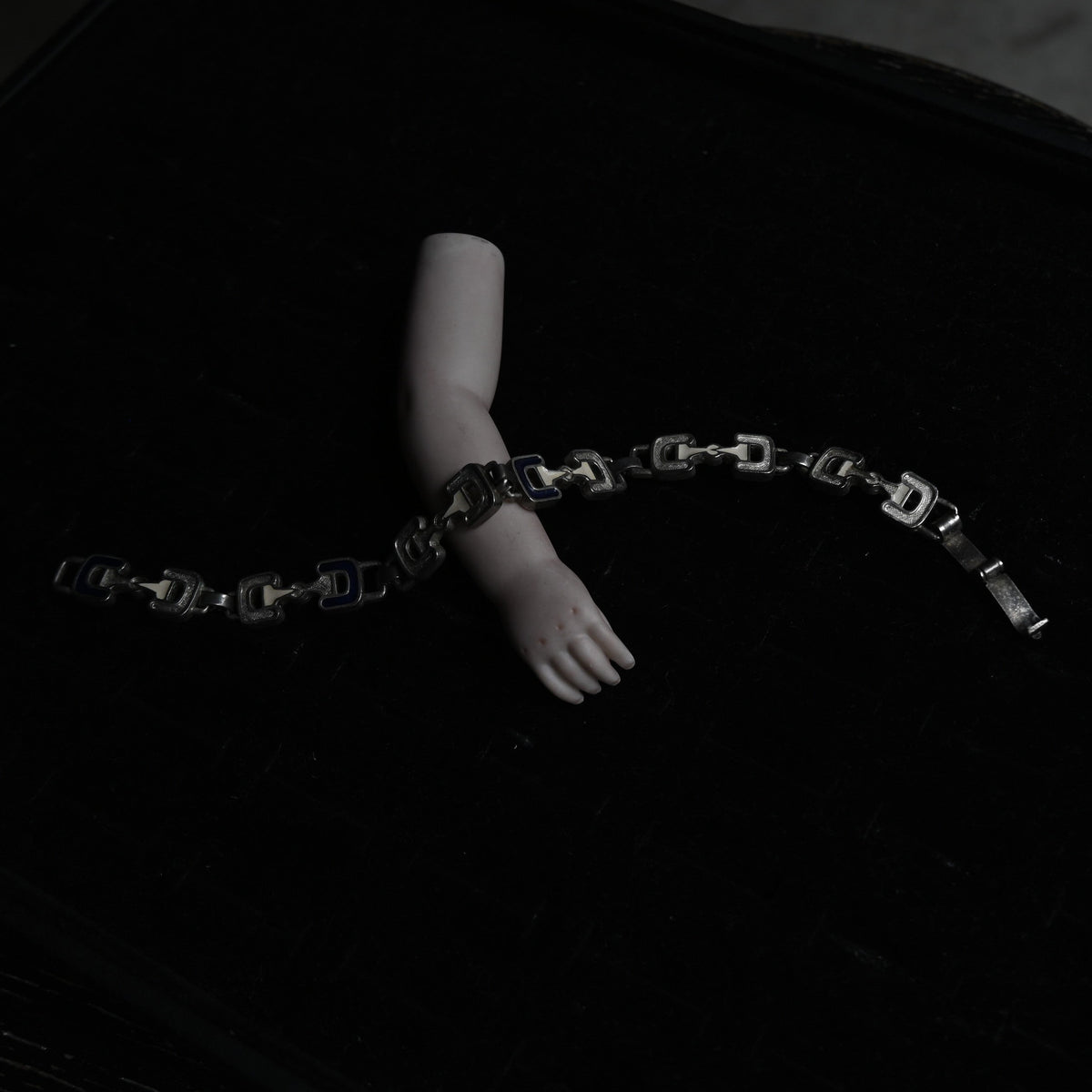 Vintage Geometric étrier Link Bracelet｛RM-00216｝