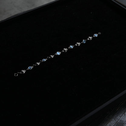 Vintage Blue Guilloché Enamel Bracelet｛RM-00215｝