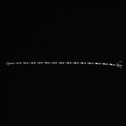 Silver Navette Link Bracelet｛RM-00205｝