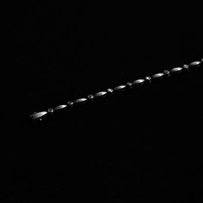 Silver Navette Link Bracelet｛RM-00205｝