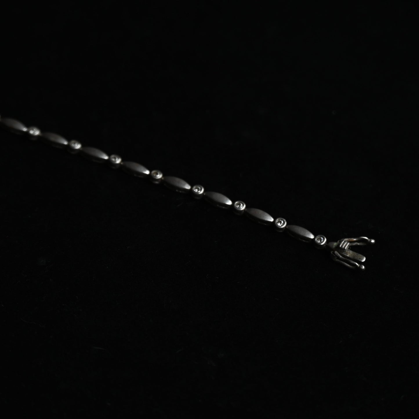 Silver Navette Link Bracelet｛RM-00205｝