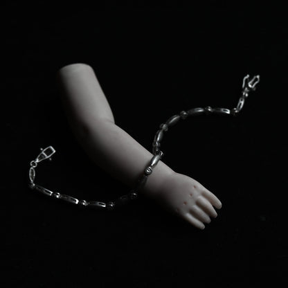 Silver Navette Link Bracelet｛RM-00205｝