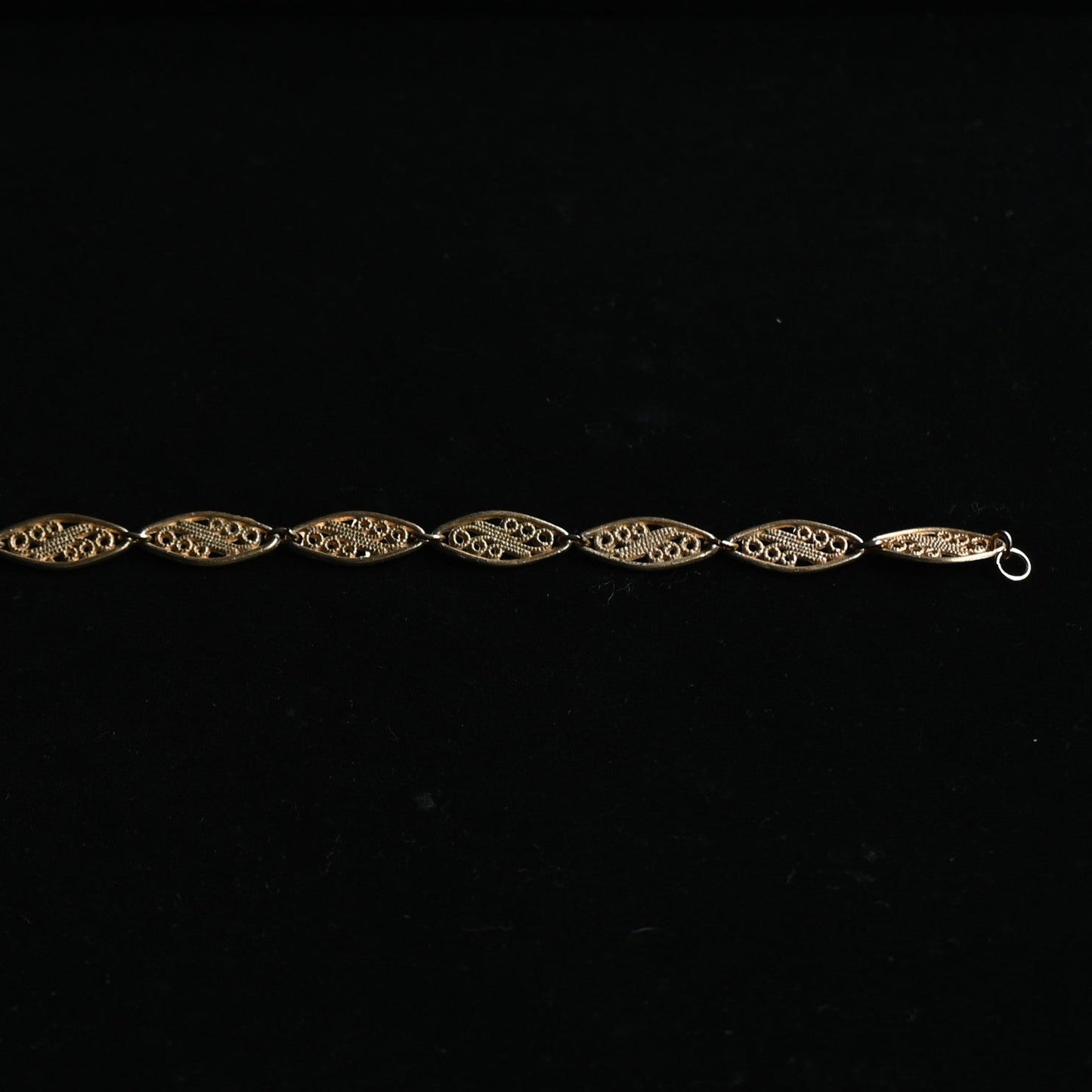 Vintage Filigree Navette Link Bracelet｛RM-00206｝