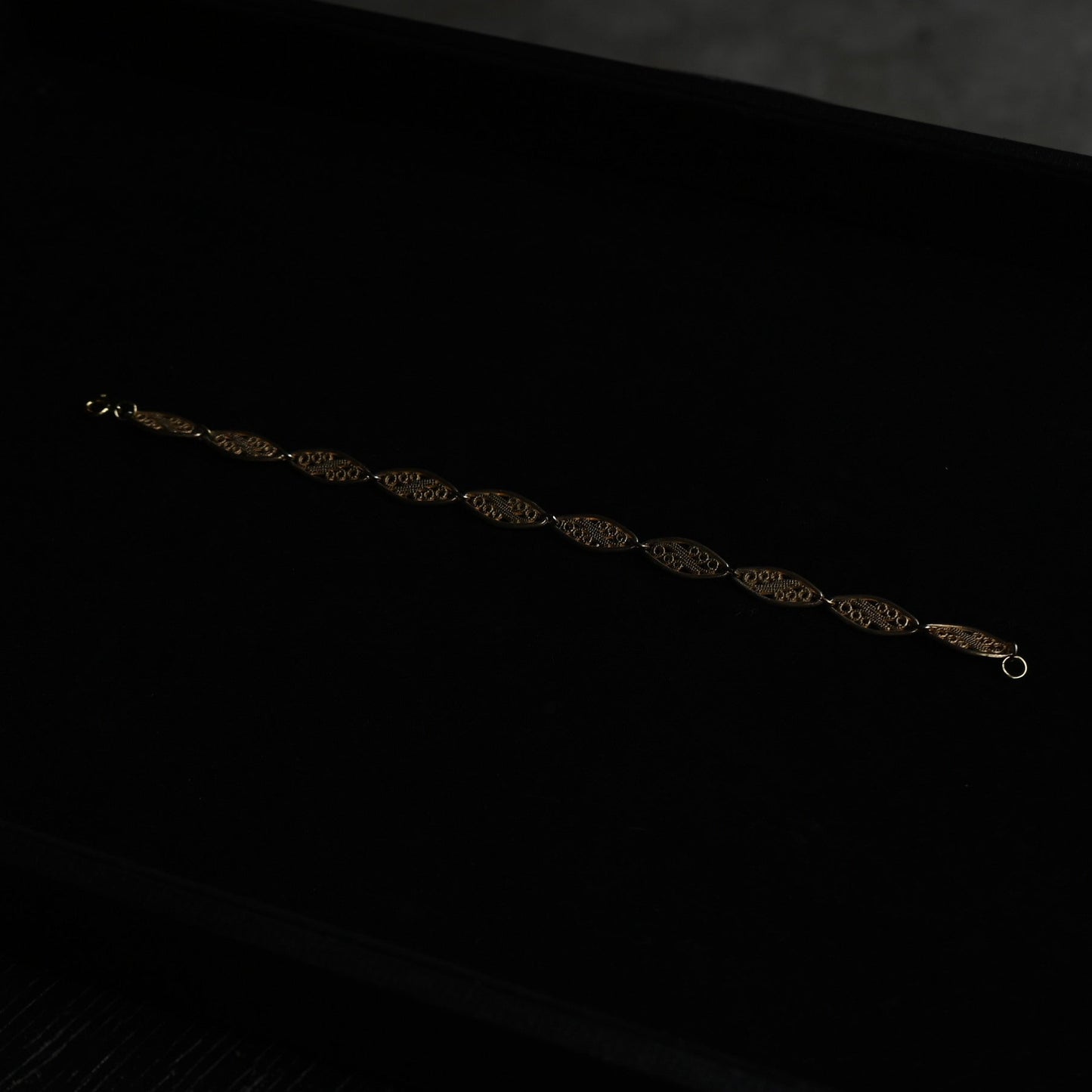 Vintage Filigree Navette Link Bracelet｛RM-00206｝