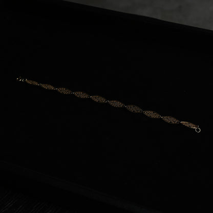 Vintage Filigree Navette Link Bracelet｛RM-00206｝