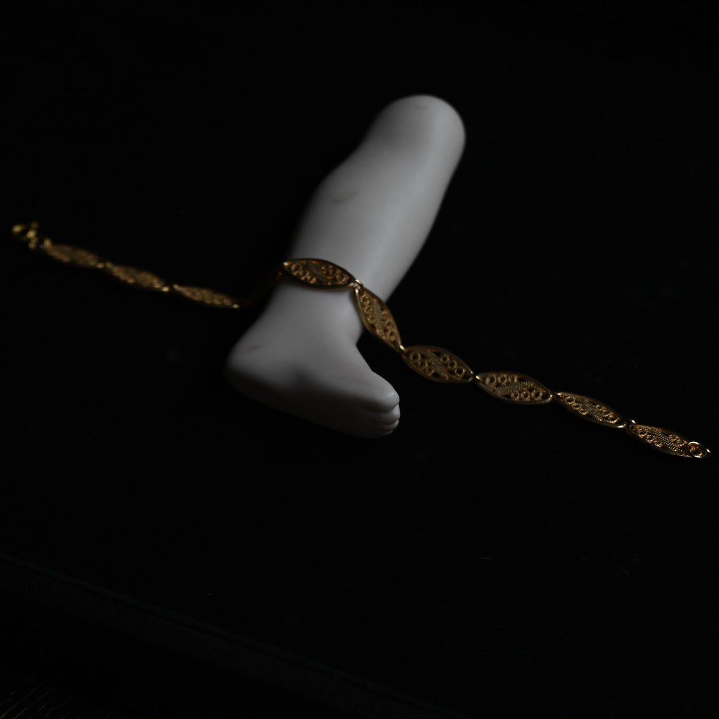 Vintage Filigree Navette Link Bracelet｛RM-00206｝