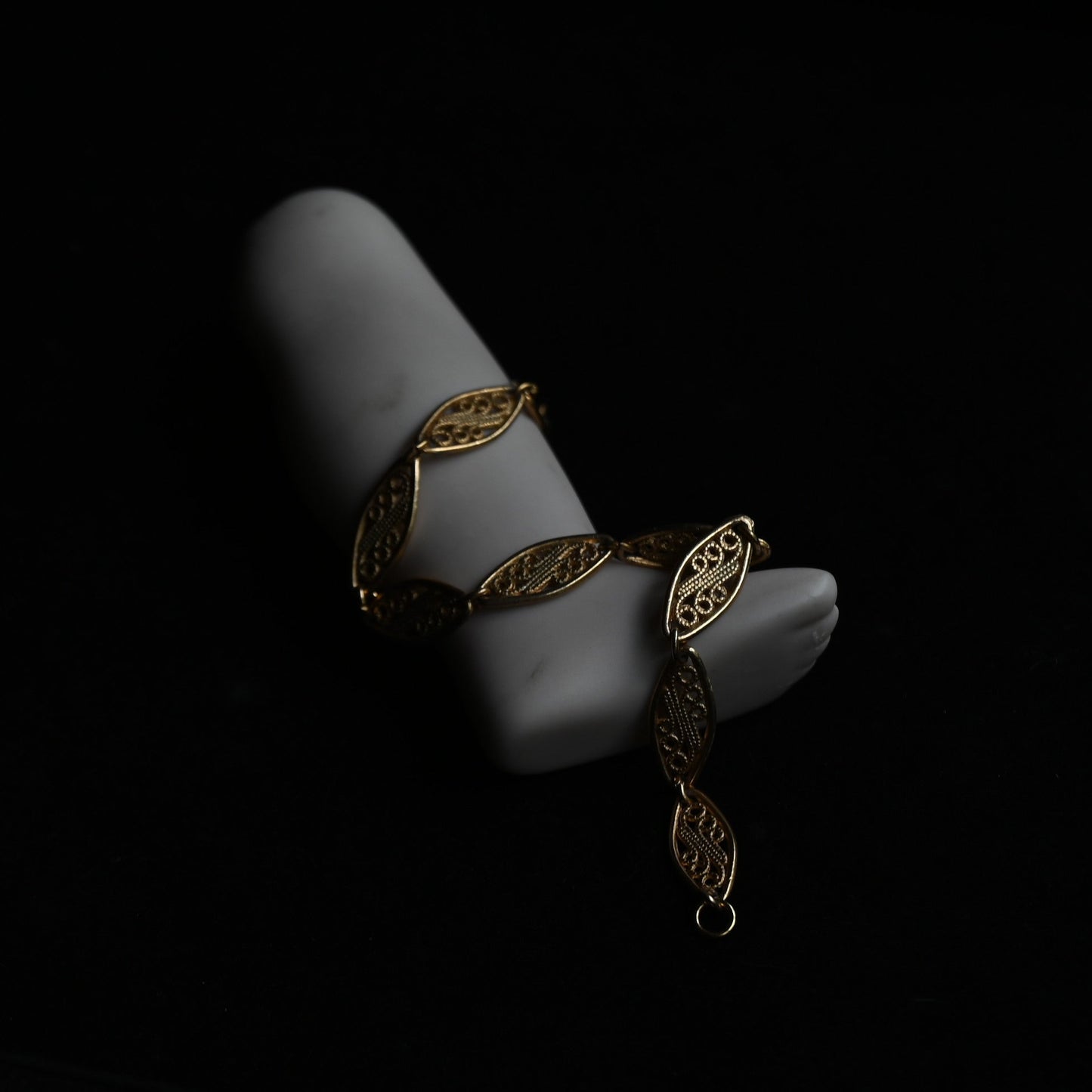 Vintage Filigree Navette Link Bracelet｛RM-00206｝